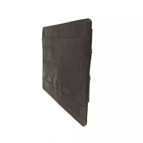 GIANNI VERSACE Medusa Leather Card Case - Picture 3 of 7